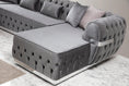 Load image into Gallery viewer, Jester Velvet Gray Double Chaise Sectional