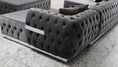 Load image into Gallery viewer, Jester Velvet Gray Double Chaise Sectional