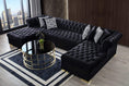 Load image into Gallery viewer, Lauren Velvet Black Double Chaise Sectional