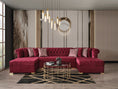 Load image into Gallery viewer, Lauren Velvet Maroon Double Chaise Sectional