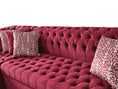 Load image into Gallery viewer, Lauren Velvet Maroon Double Chaise Sectional