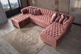Cargar la imagen en la vista de la galería, Lauren Velvet Pink Double Chaise Sectional