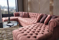 Cargar la imagen en la vista de la galería, Lauren Velvet Pink Double Chaise Sectional