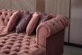 Cargar la imagen en la vista de la galería, Lauren Velvet Pink Double Chaise Sectional