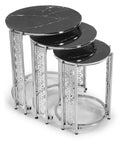 Cargar la imagen en la vista de la galería, Lazer Silver Side Coffee Table 3PC