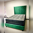 Load image into Gallery viewer, Mersin Green Upholstered Velvet Bed