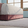 Load image into Gallery viewer, Adana Pink Velvet Bed With Diamonds