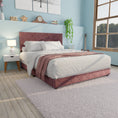 Load image into Gallery viewer, Adana Pink Velvet Bed With Diamonds