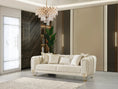 Load image into Gallery viewer, Santana Ivory Velvet Sofa & Loveseat