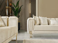 Load image into Gallery viewer, Santana Ivory Velvet Sofa & Loveseat