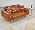 Cargar la imagen en la vista de la galería, Sia Hazel Leather Sofa Set 3PC