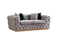 Cargar la imagen en la vista de la galería, Stella Gray Velvet Sofa & Loveseat