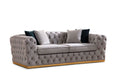 Cargar la imagen en la vista de la galería, Stella Gray Velvet Sofa & Loveseat