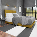 Load image into Gallery viewer, Konya Yellow Velvet Bed