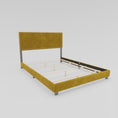 Load image into Gallery viewer, Konya Yellow Velvet Bed