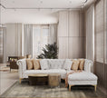 Load image into Gallery viewer, Venna Ivory Velvet Sectional