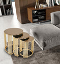 Load image into Gallery viewer, Narin Gold Side Coffee Table 3PC