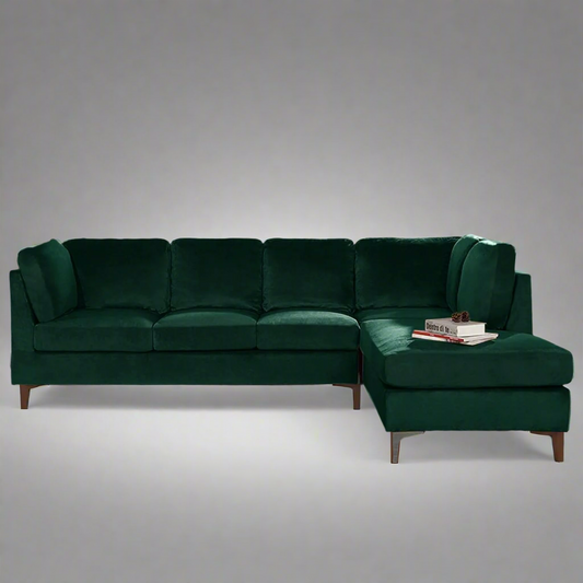 LENA - L-Shape Velvet Sectional