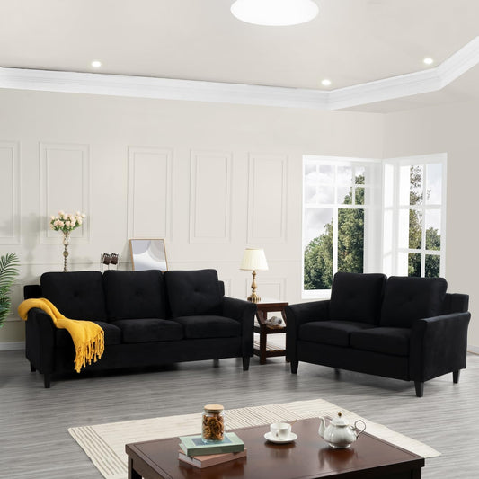 SANTO - Tufted Velvet Sofa & Loveseat