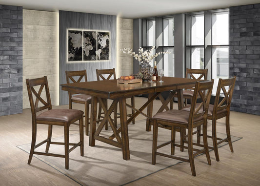 EDGEWOOD PUB Table With 6 Chairs