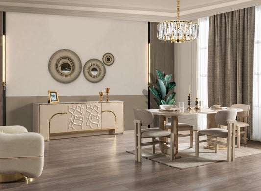 Helena Dining Server - Ivory