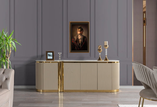 Milena Dining Server - Ivory