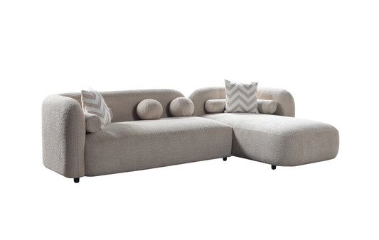 Liva Sand Boucle RAF 110" Sectional