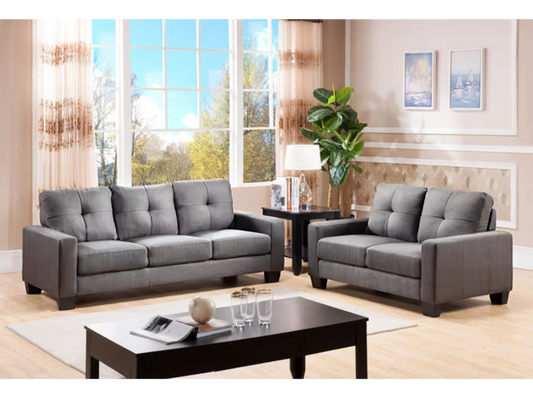 SANTO - Tufted Velvet Sofa & Loveseat