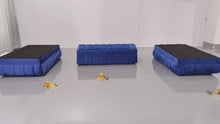 Cargar y reproducir el video en el visor de la galería, Ariana Blue Velvet Double Chaise 138&quot; Sectional
