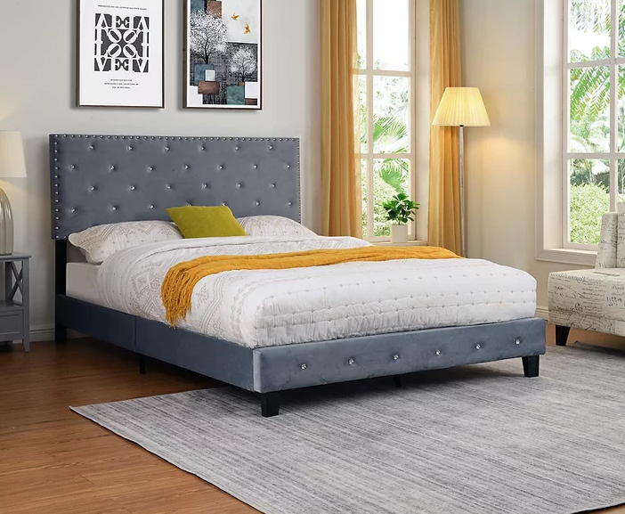 Starlett Grey Bed – KMA Furniture