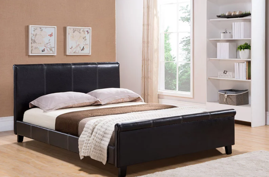 B8090 Leather Bed
