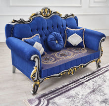 Load image into Gallery viewer, Classic Luxury Blue Sofa Set 3PC
