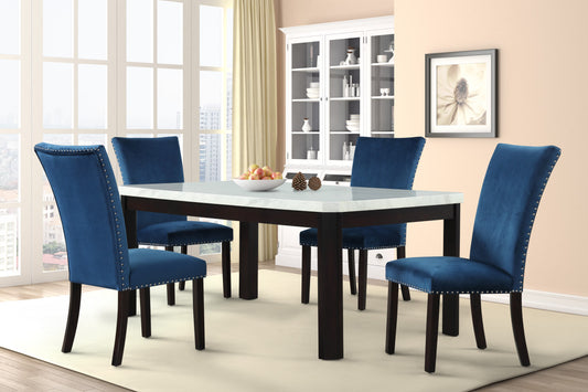 SAPPHIRE Dining Table With 4 Chairs - Blue
