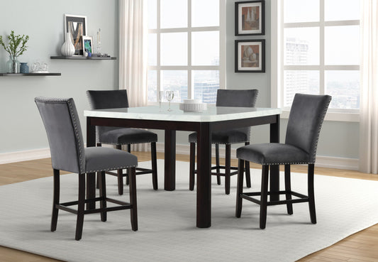 SAPPHIRE PUB Table With 4 Chairs - Grey