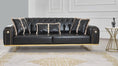 Load image into Gallery viewer, Sia Black Leather Sofa Set 3PC
