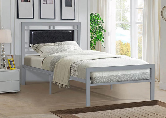 B5892 Silver Twin Bed