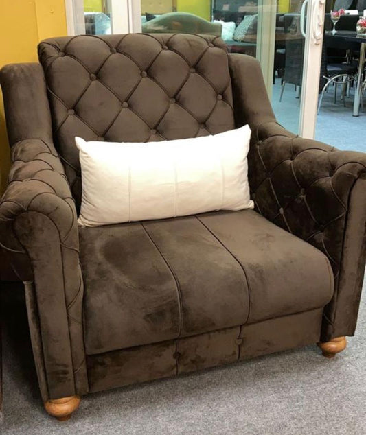 Brown Velvet Chair